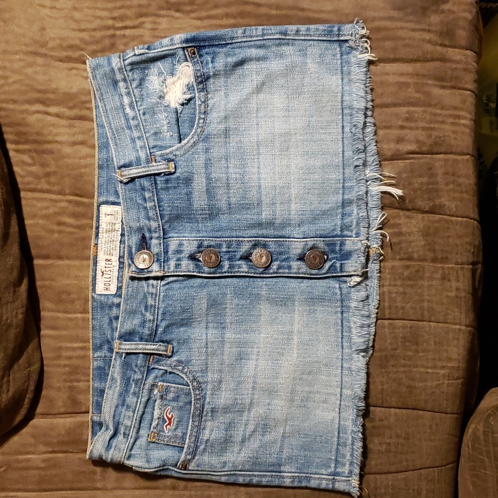 Hollister button down skirt